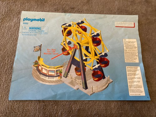 Playmobil notice seule 5552 - notice,